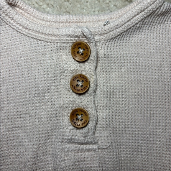 Posh Peanut Long sleeve waffle knit twirl bodysuit dress in size 6-12 months. - Picture 2 of 7